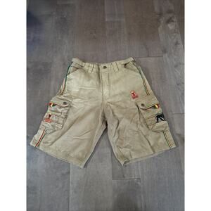 Sageman Drumwear Shorts – Men’s 28, Brown, Baggy Emo Goth Skater Y2K Hippie